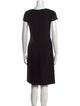 Giorgio Armani Bateau Neckline Knee-Length Dress