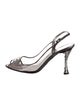 Giorgio Armani PVC Crystal Embellishments Slingback Pumps