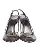 Giorgio Armani PVC Crystal Embellishments Slingback Pumps