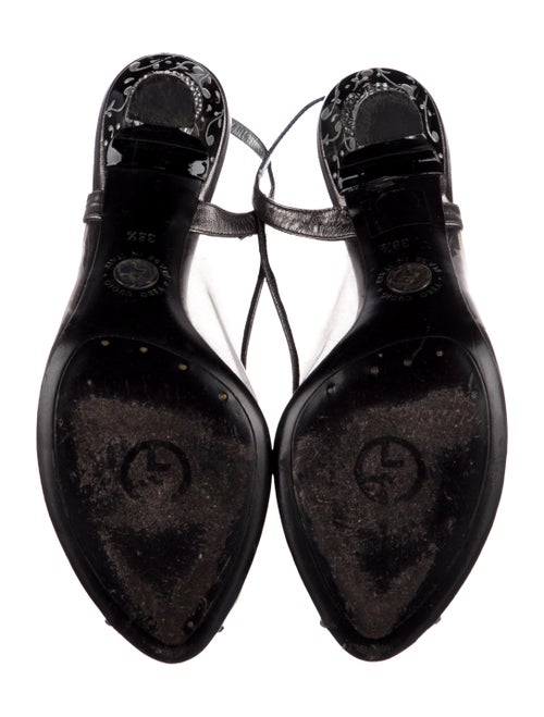 Giorgio Armani PVC Crystal Embellishments Slingback Pumps