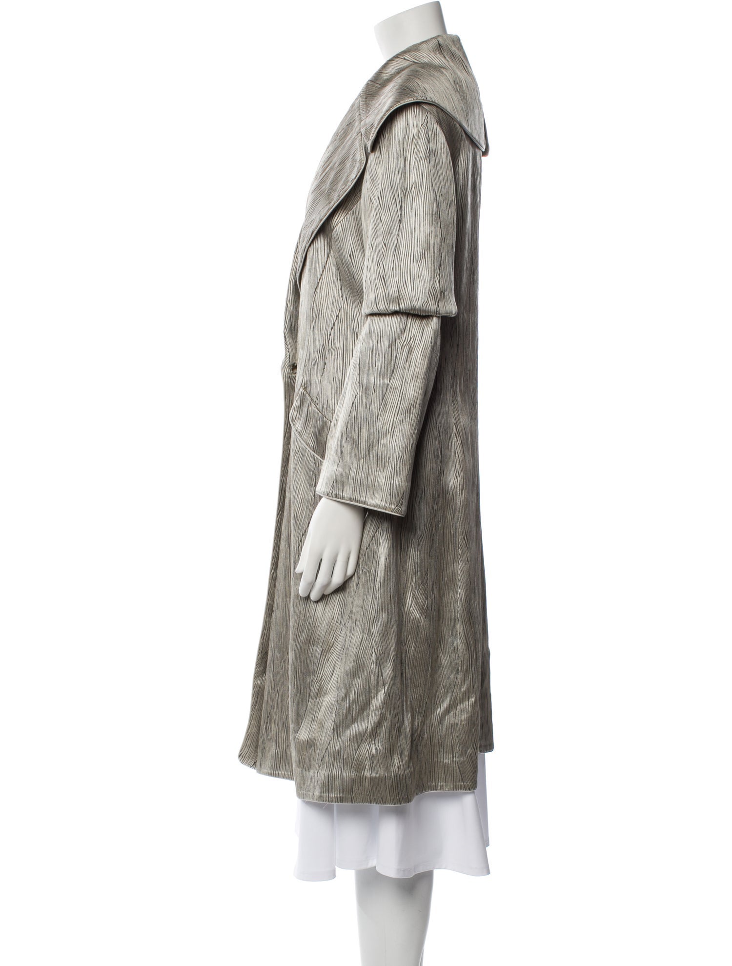 Giorgio Armani Printed Faux Fur Coat