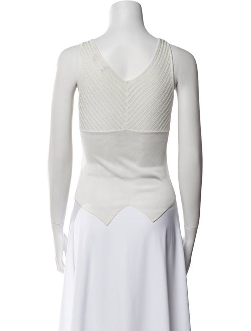 Giorgio Armani V-Neck Sleeveless Crop Top