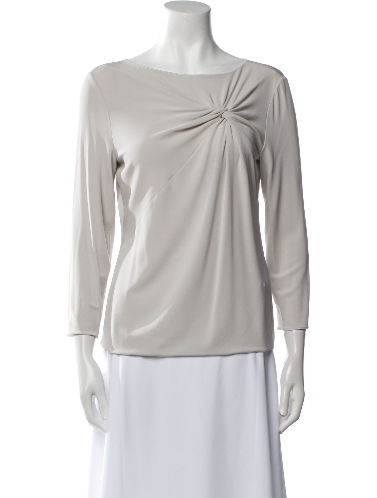 Giorgio Armani Cowl Neck Three-Quarter Sleeve Blouse w/ Tags