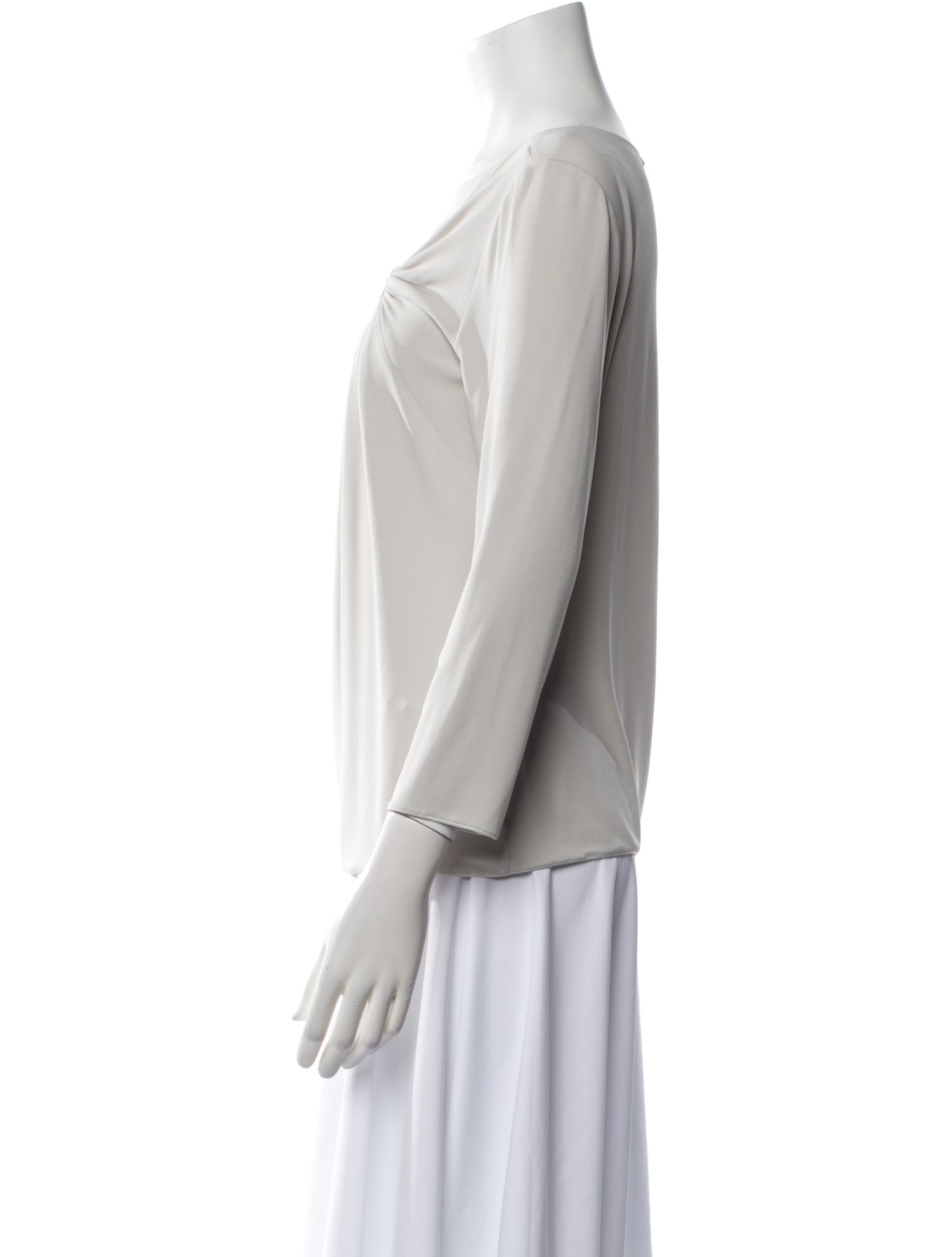 Giorgio Armani Cowl Neck Three-Quarter Sleeve Blouse w/ Tags