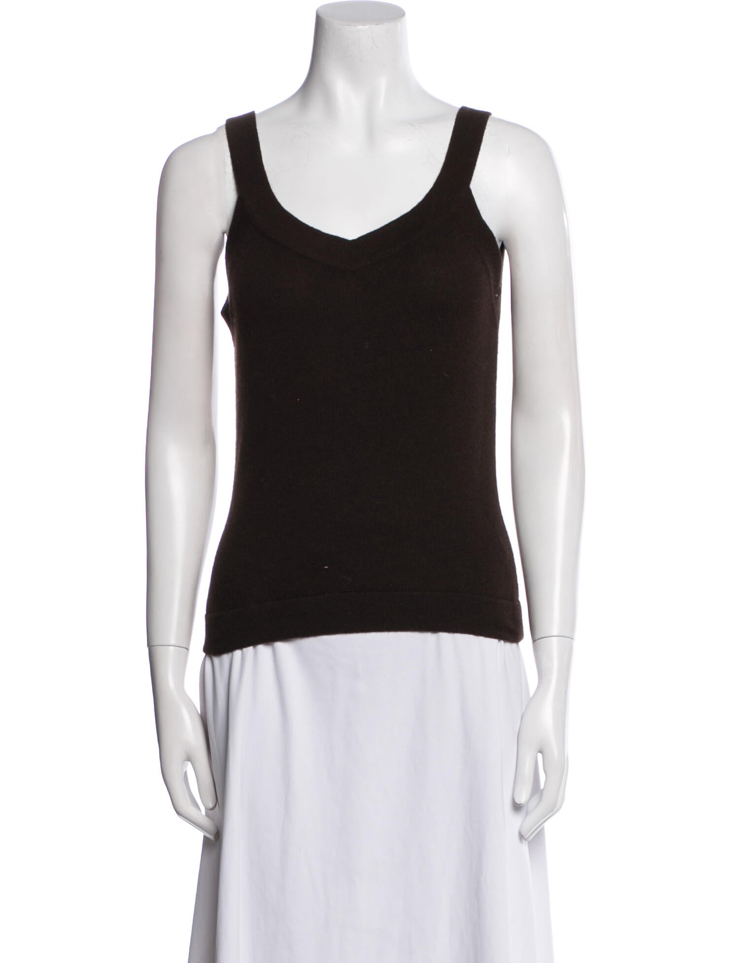 Giorgio Armani Cashmere Scoop Neck Top