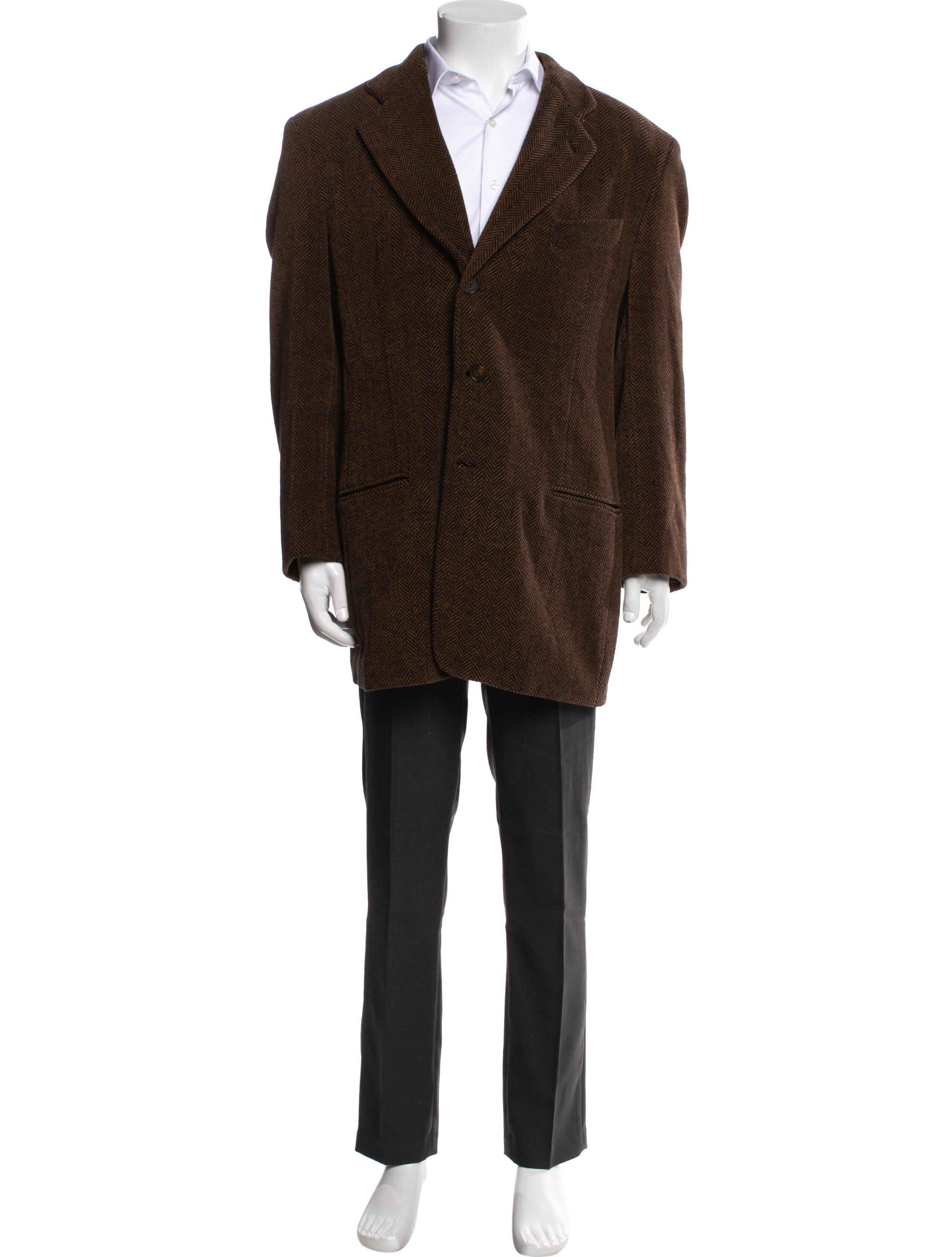 Giorgio Armani Tweed Pattern Blazer