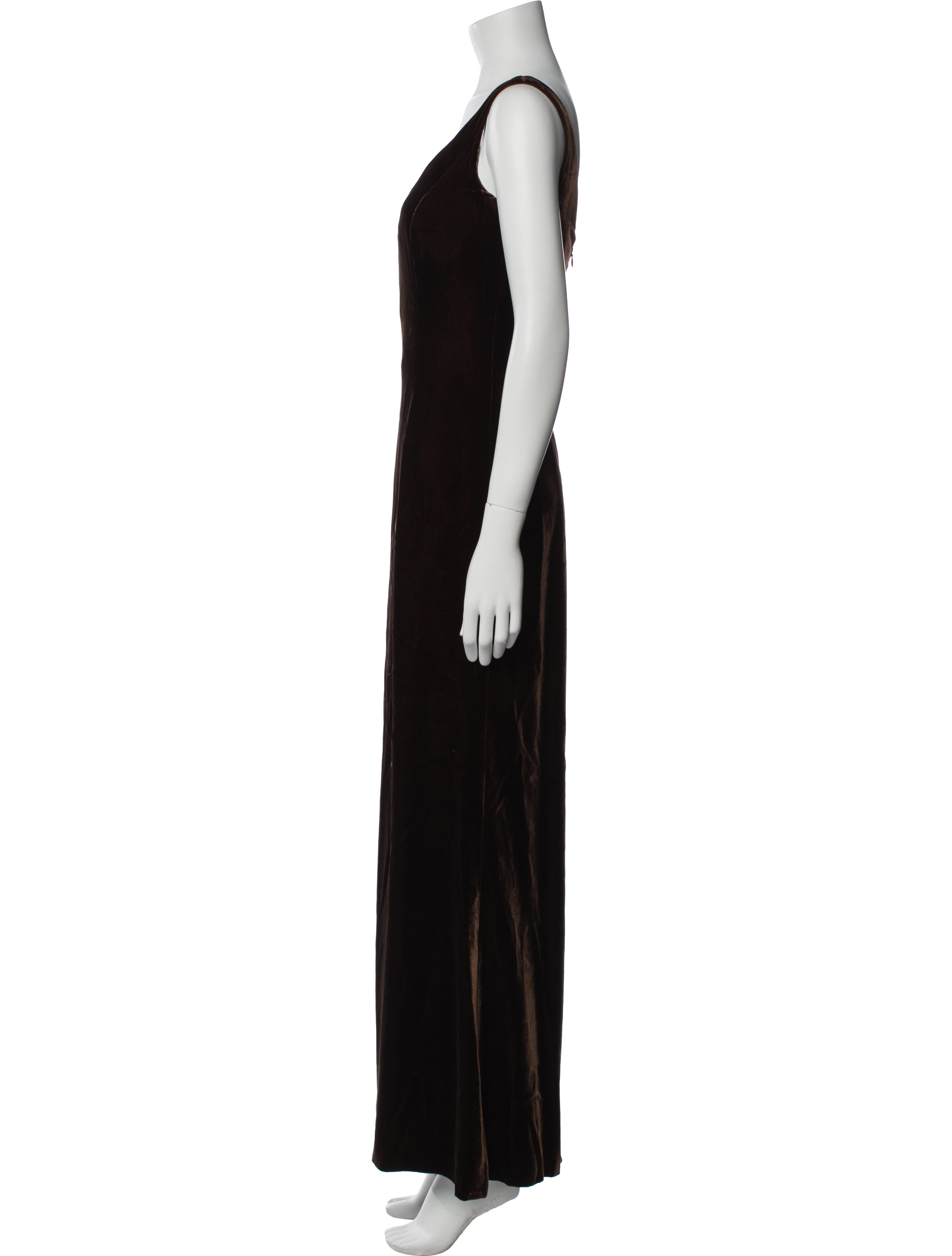 Giorgio Armani One-Shoulder Long Dress