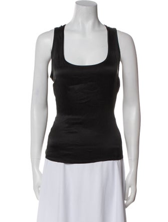 Giorgio Armani Scoop Neck Sleeveless Top