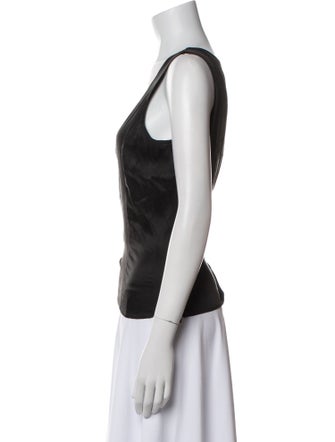 Giorgio Armani Scoop Neck Sleeveless Top