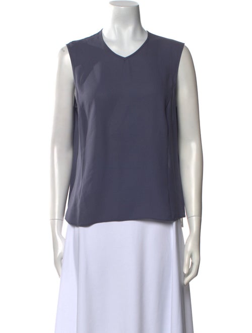 Giorgio Armani Silk V-Neck Top
