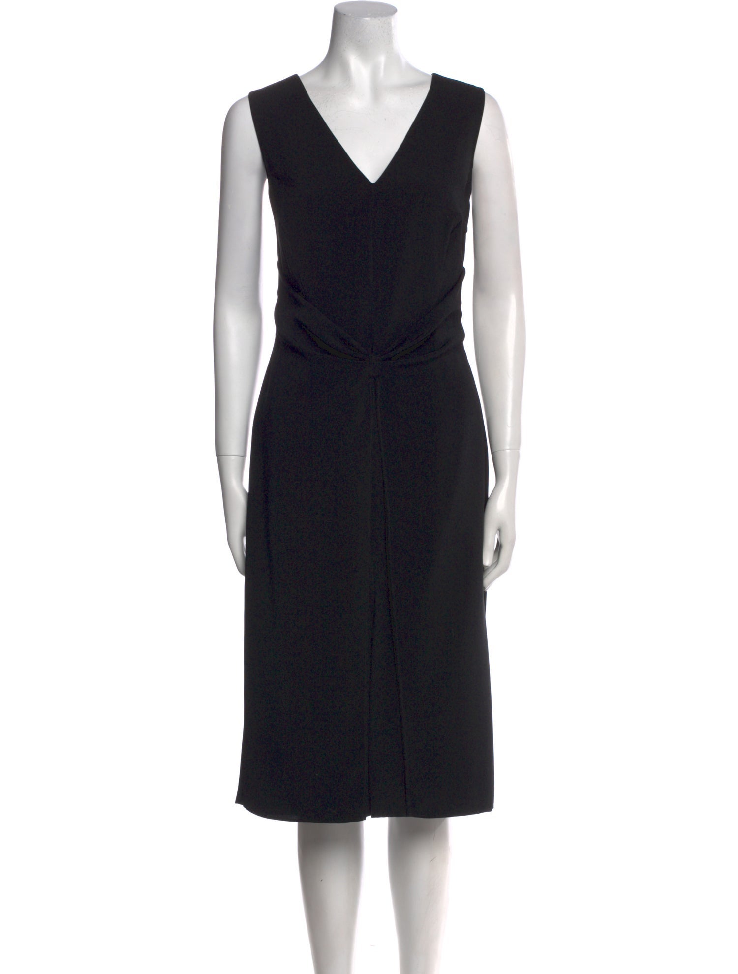 Giorgio Armani V-Neck Midi Length Dress