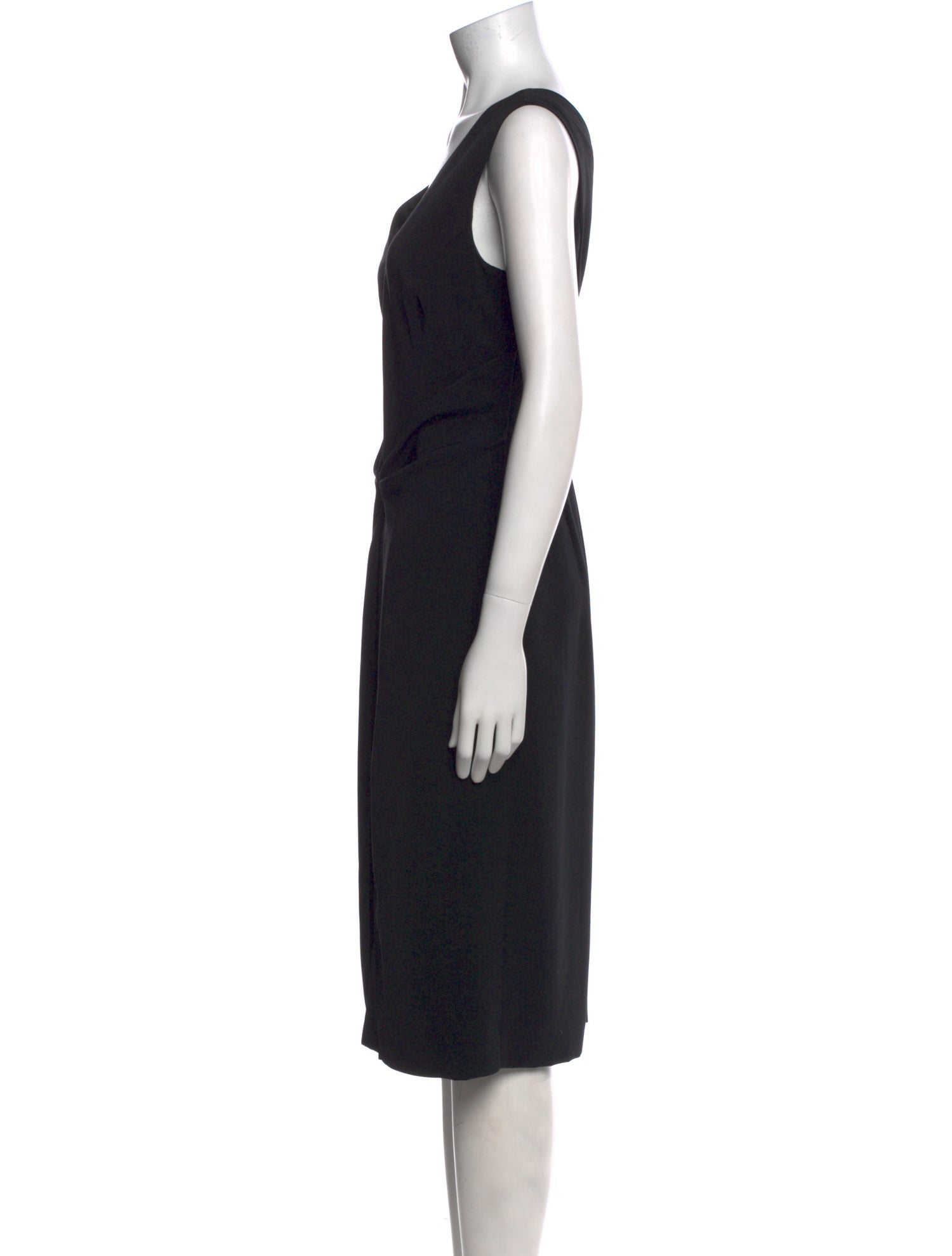 Giorgio Armani V-Neck Midi Length Dress