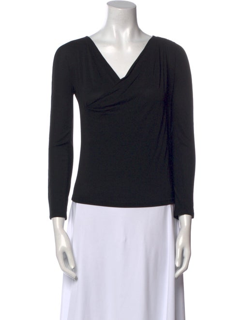 Giorgio Armani Cowl Neck Long Sleeve Top