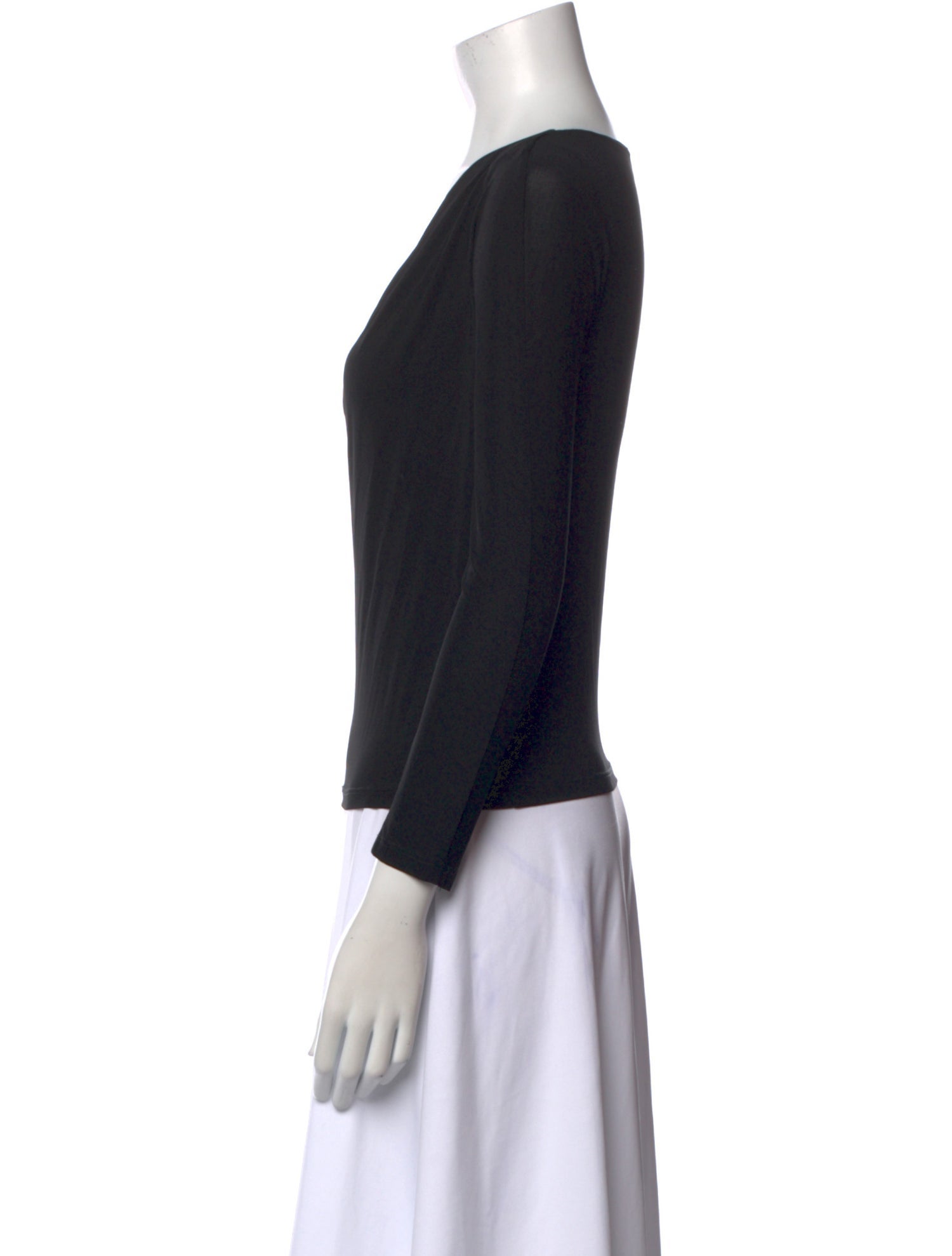 Giorgio Armani Cowl Neck Long Sleeve Top