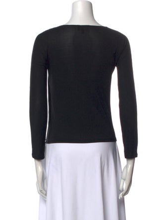 Giorgio Armani Cowl Neck Long Sleeve Top