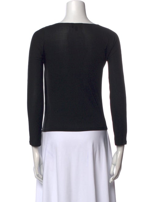 Giorgio Armani Cowl Neck Long Sleeve Top
