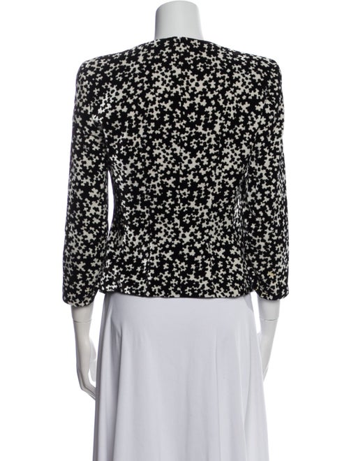 Giorgio Armani Floral Print Crew Neck Blouse