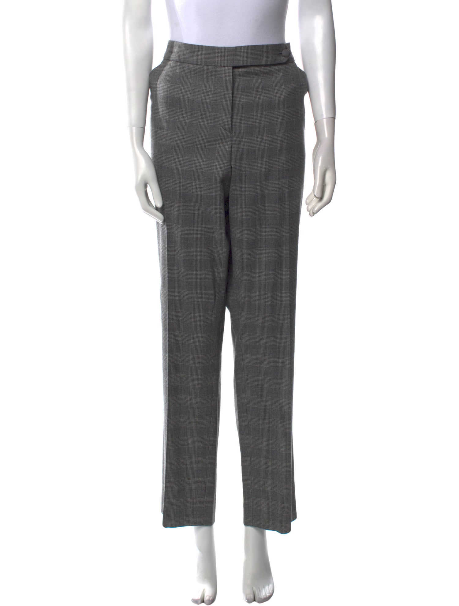 Giorgio Armani Virgin Wool Straight Leg Pants