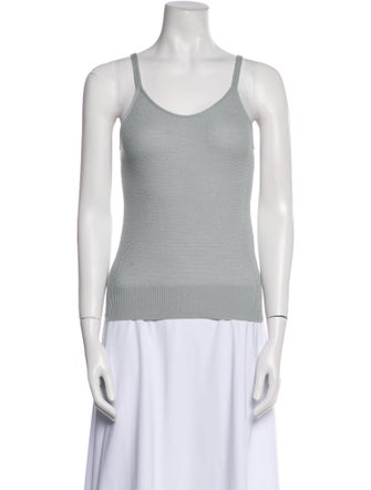 Giorgio Armani Wool Scoop Neck Top