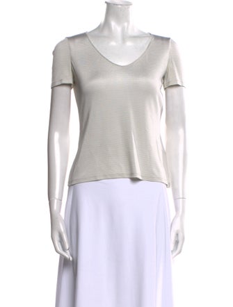 Giorgio Armani V-Neck Short Sleeve T-Shirt