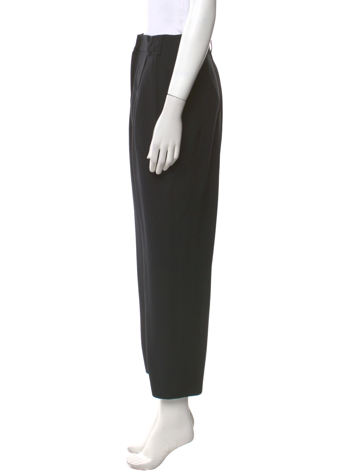 Giorgio Armani Virgin Wool Straight Leg Pants