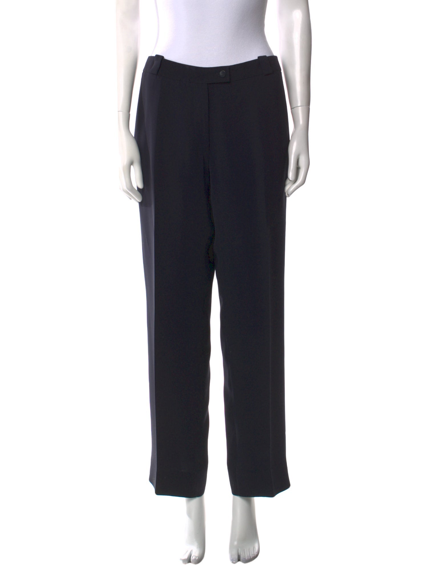 Giorgio Armani Virgin Wool Straight Leg Pants