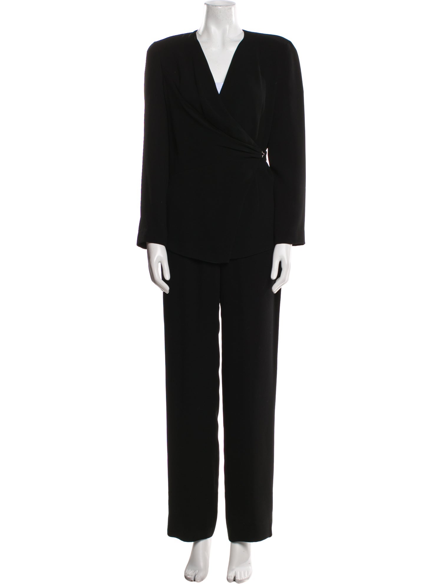 Giorgio Armani Pleated Accents Pantsuit