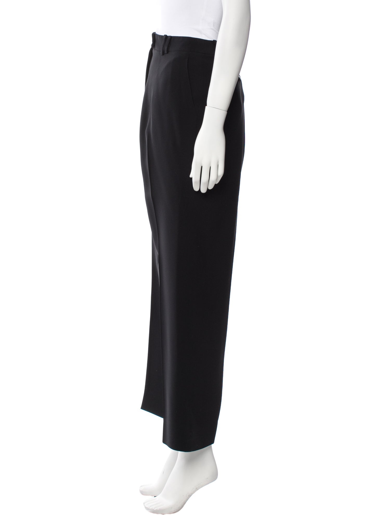 Giorgio Armani Silk Straight Leg Pants