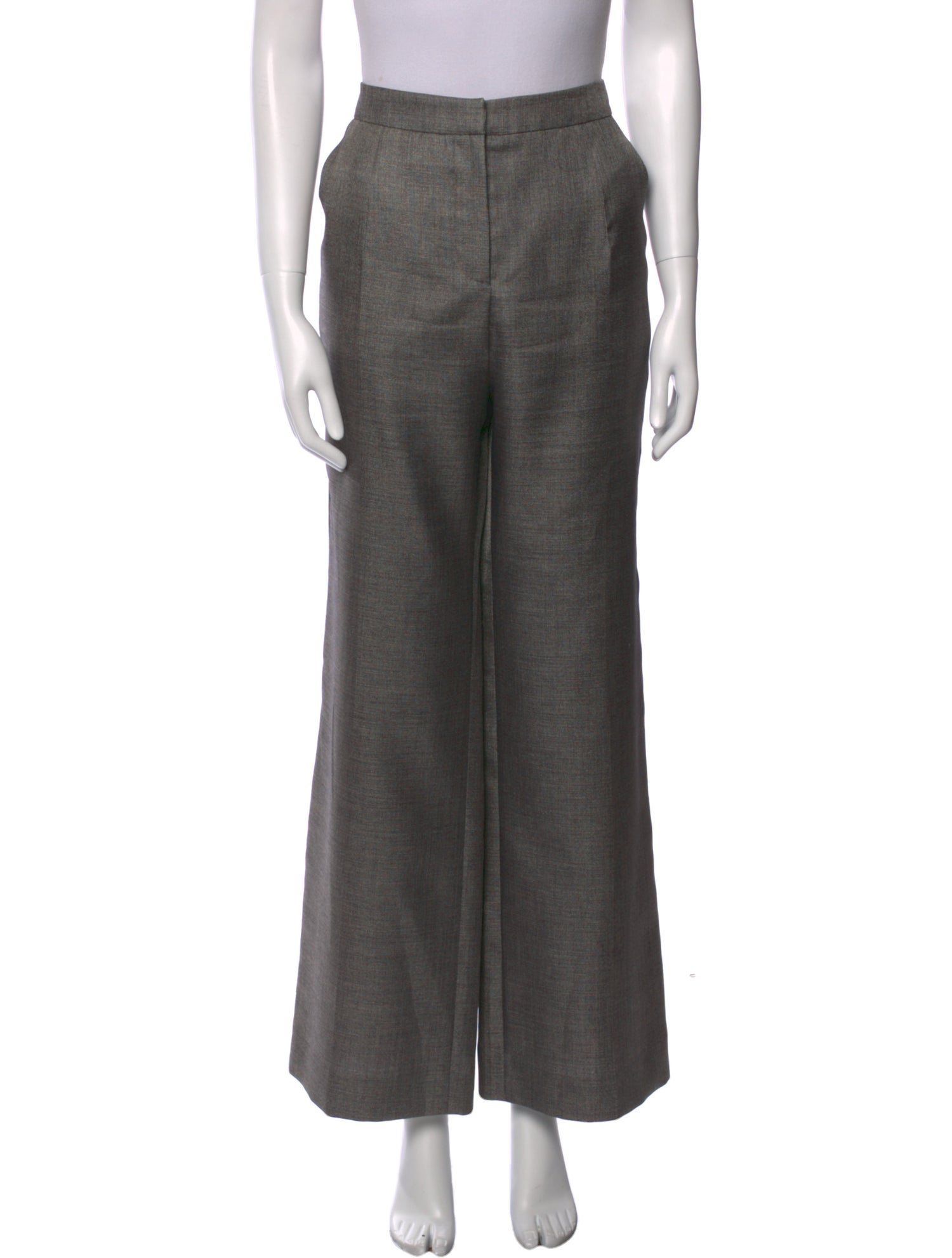 Giorgio Armani Virgin Wool Wide Leg Pants