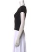 Giorgio Armani Scoop Neck Short Sleeve Crop Top