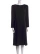 Giorgio Armani Bateau Neckline Midi Length Dress