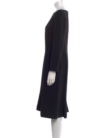 Giorgio Armani Bateau Neckline Midi Length Dress