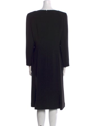 Giorgio Armani Bateau Neckline Midi Length Dress