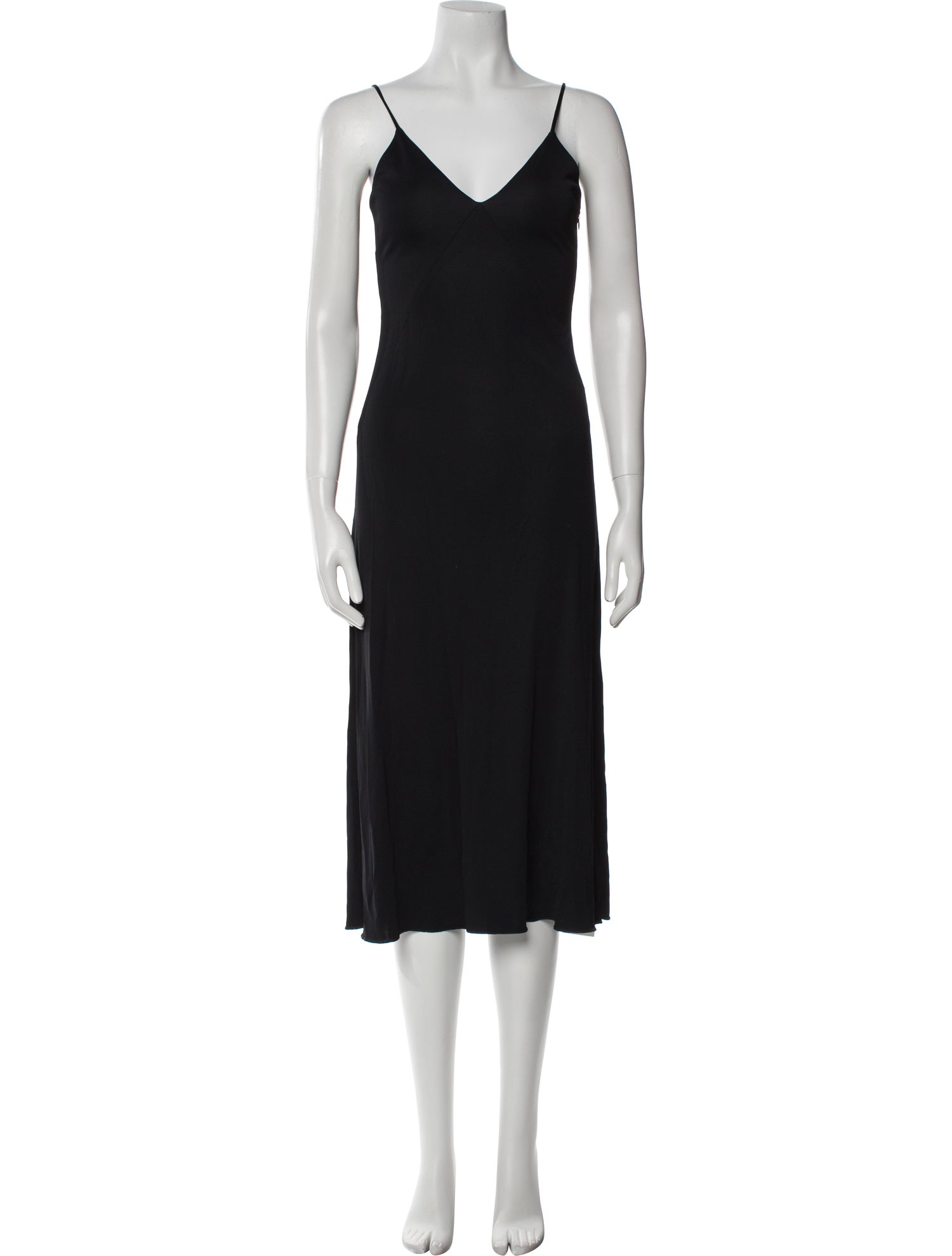 Giorgio Armani V-Neck Midi Length Dress
