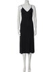 Giorgio Armani V-Neck Midi Length Dress