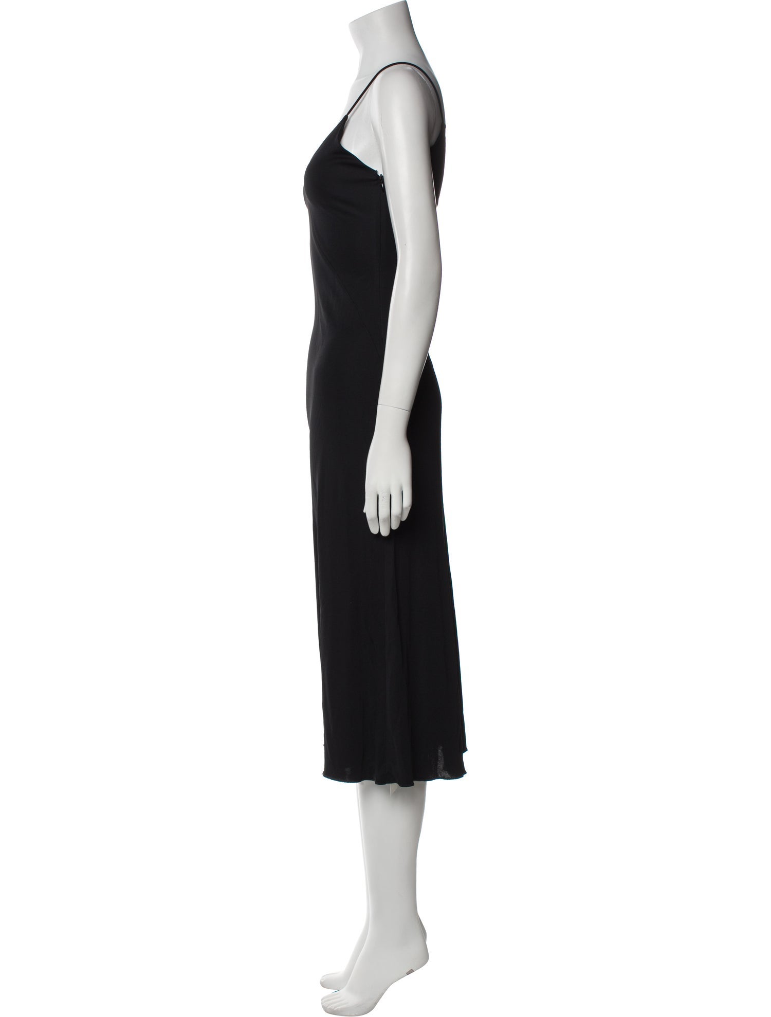 Giorgio Armani V-Neck Midi Length Dress