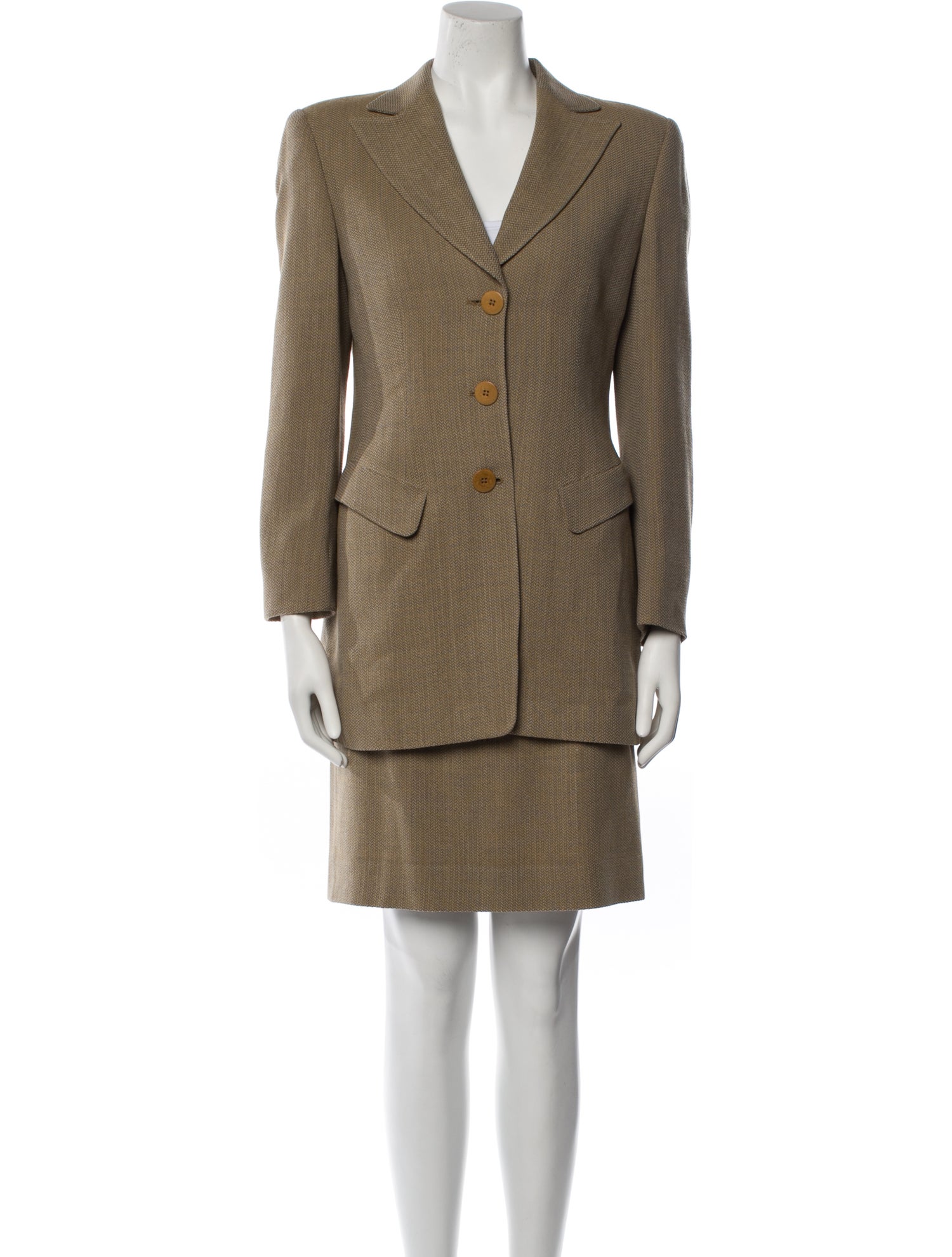 Giorgio Armani Virgin Wool Skirt Suit