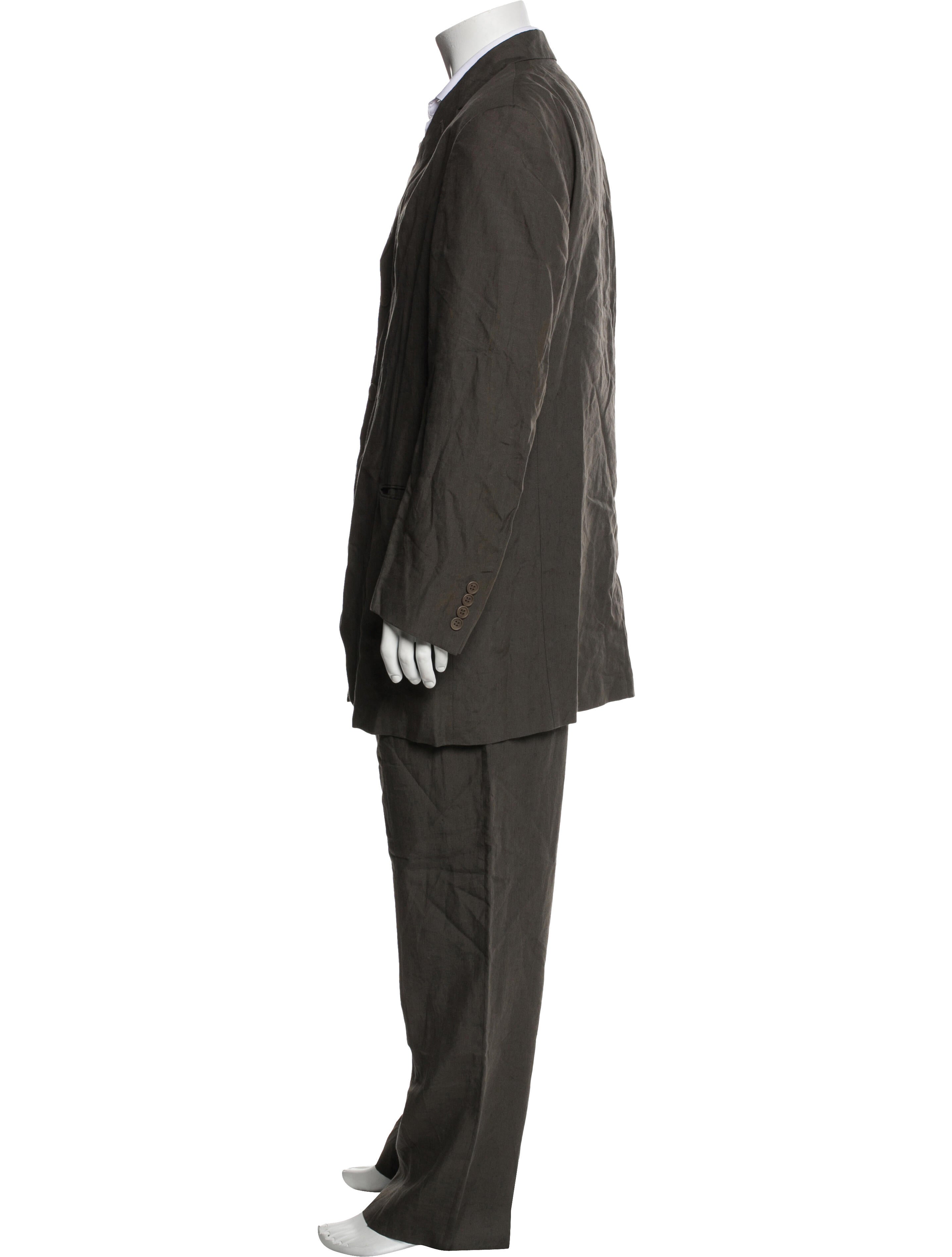 Giorgio Armani Linen Striped Two-Piece Suit