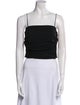 Giorgio Armani Silk Square Neckline Crop Top