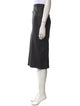 Giorgio Armani Lamb Leather Midi Length Skirt