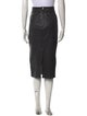 Giorgio Armani Lamb Leather Midi Length Skirt