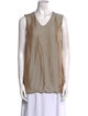 Giorgio Armani Scoop Neck Sleeveless Top