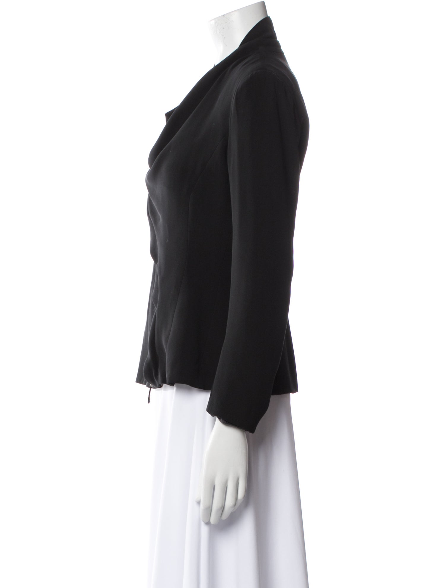 Giorgio Armani Silk Cowl Neck Top
