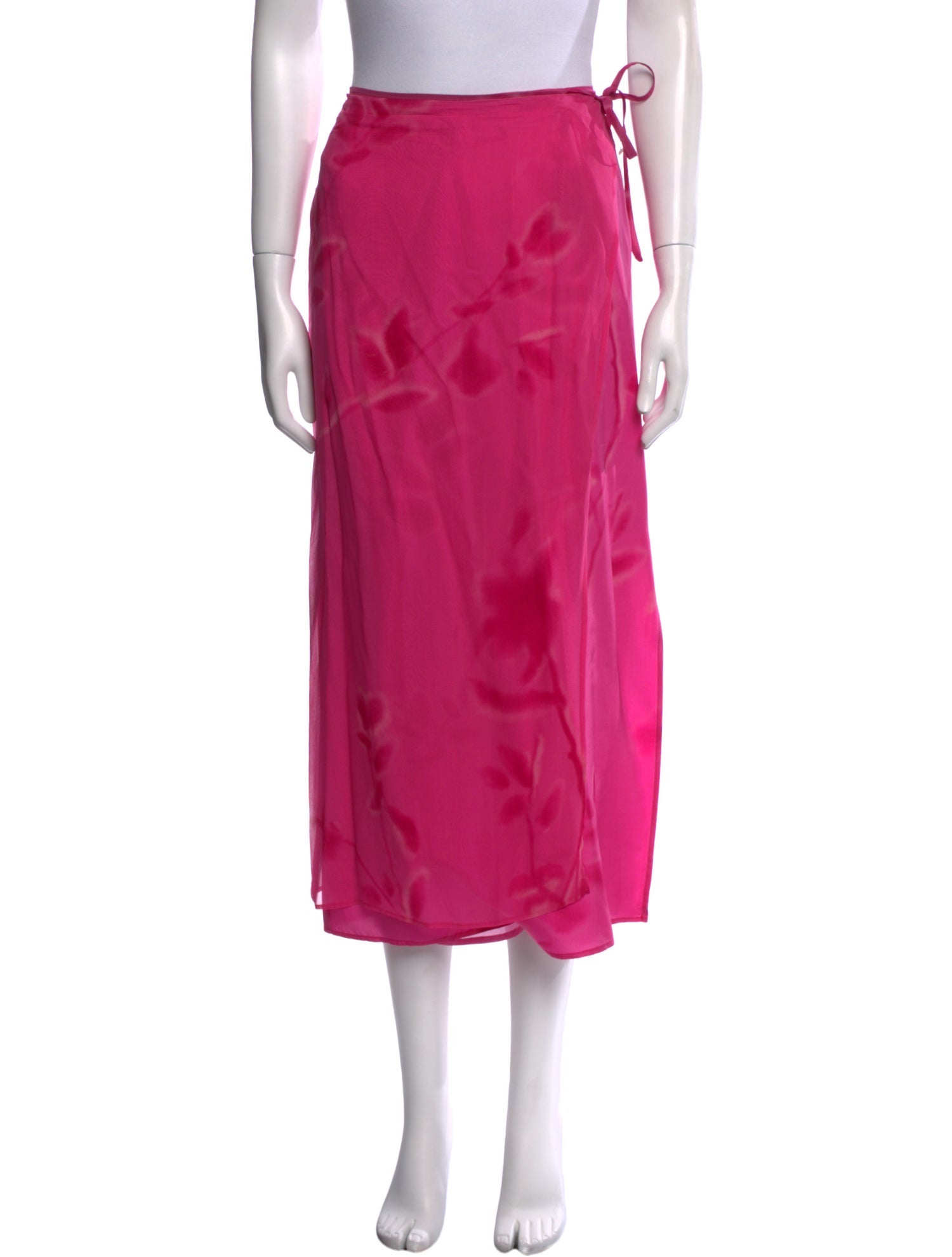 Giorgio Armani Silk Midi Length Skirt