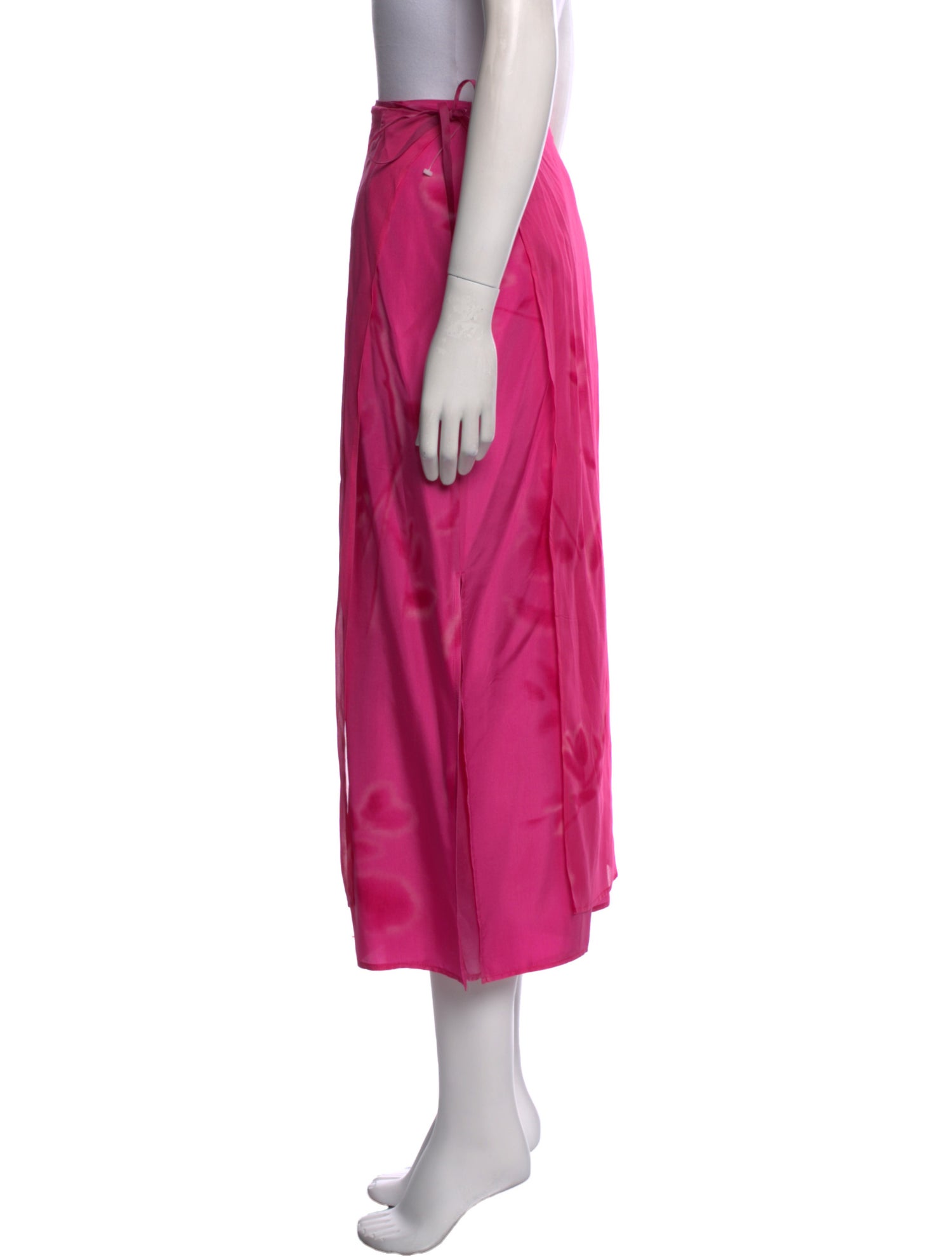 Giorgio Armani Silk Midi Length Skirt