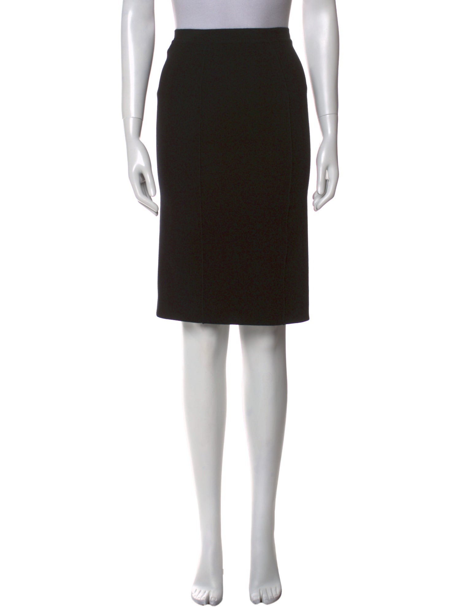 Giorgio Armani Pleated Accents Knee-Length Skirt