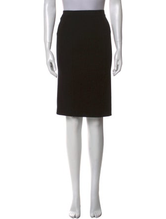 Giorgio Armani Pleated Accents Knee-Length Skirt