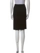 Giorgio Armani Pleated Accents Knee-Length Skirt