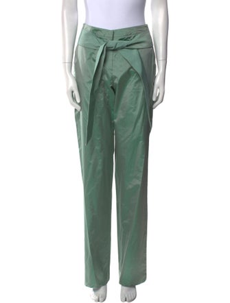 Giorgio Armani Silk Straight Leg Pants