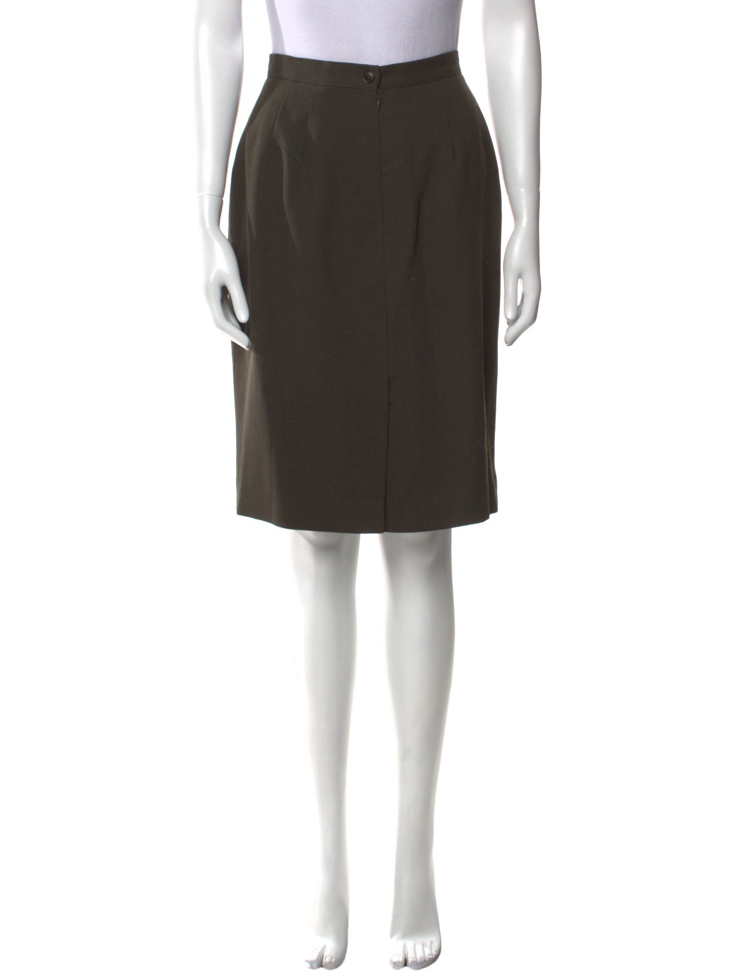 Giorgio Armani Virgin Wool Knee-Length Skirt
